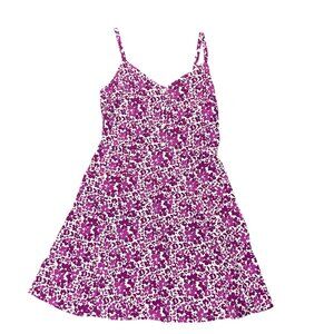 Gap Sleeveless Button-Front Purple Dress size small petite SP 1657